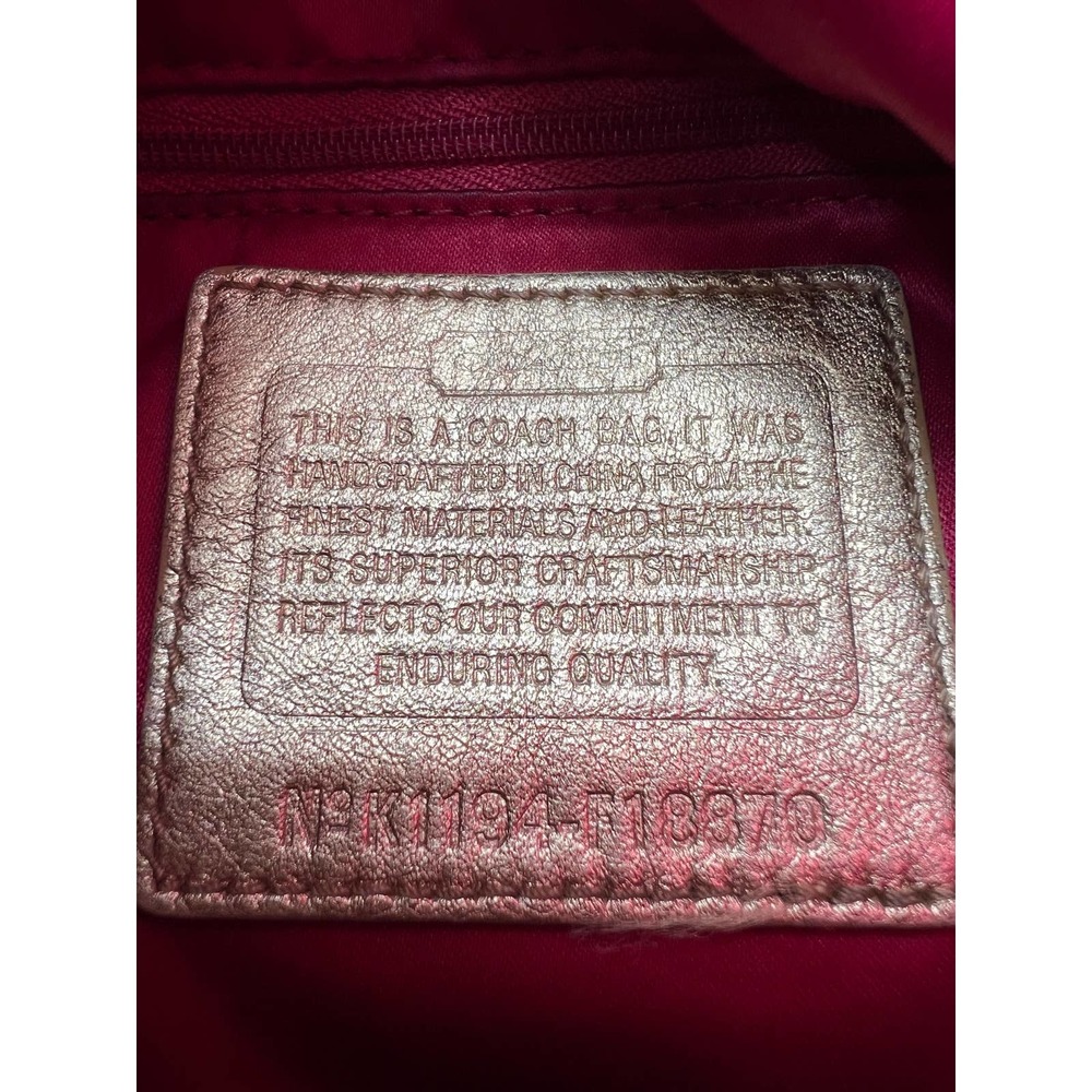 Coach "Laura Admirer" Multi Gold Jacquard Signature Hearts & Dots Tote F18870 - Picture 11 of 11